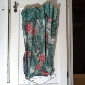 Iris Impressions Silk Midi Skirt Medium Women’s Wrap Reversible Layered Paisley